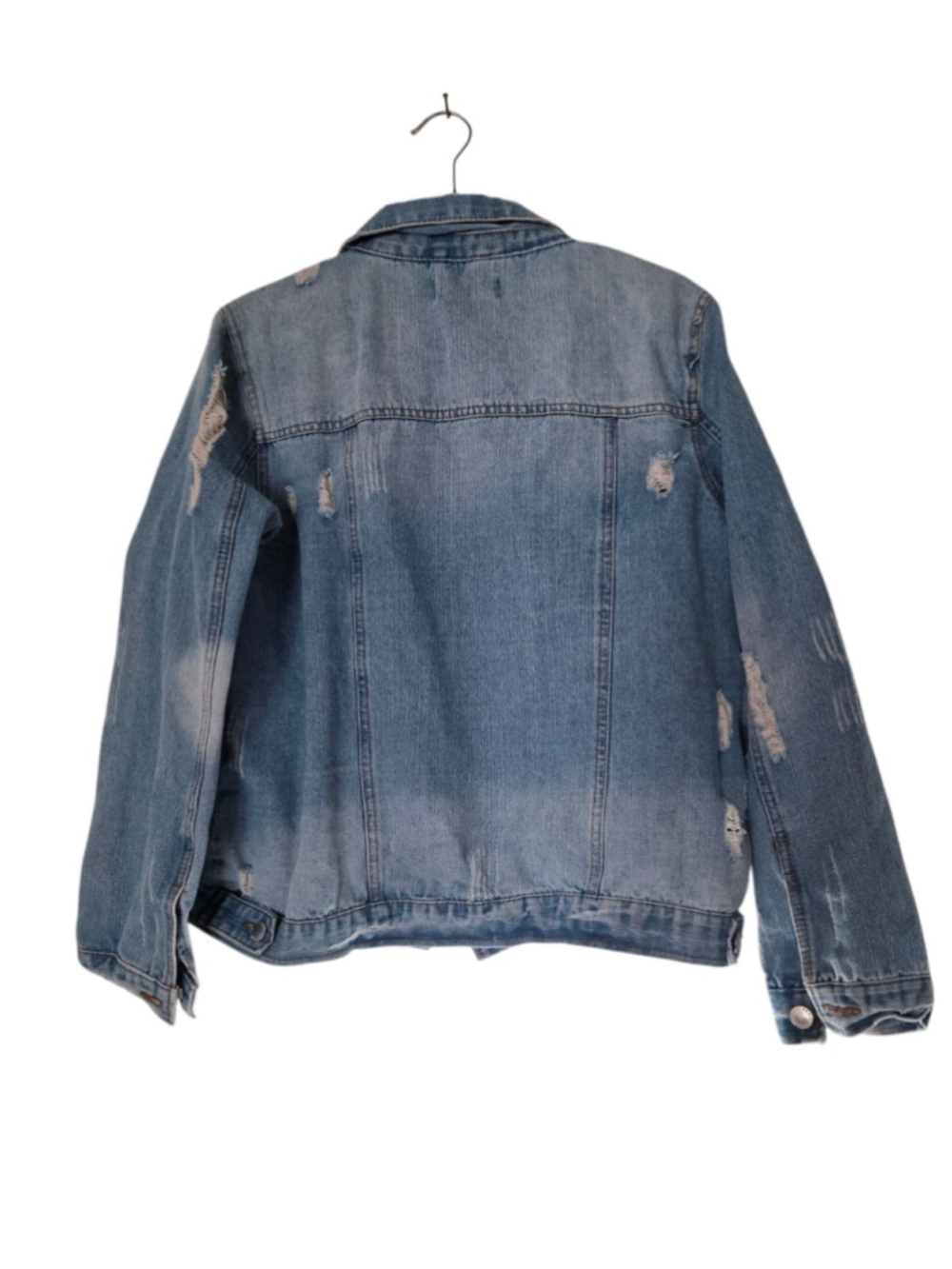 ci sono Jean jacket Size Large Women's Beaded Blue Jeans - Picture 2 of 5